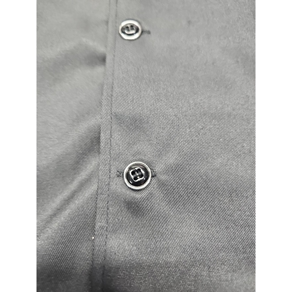 Unisex Chef Coat Cook Black Jacket Restaurant Kitchen Workwear Uniform‎ Shirt L - Picture 6 of 16
